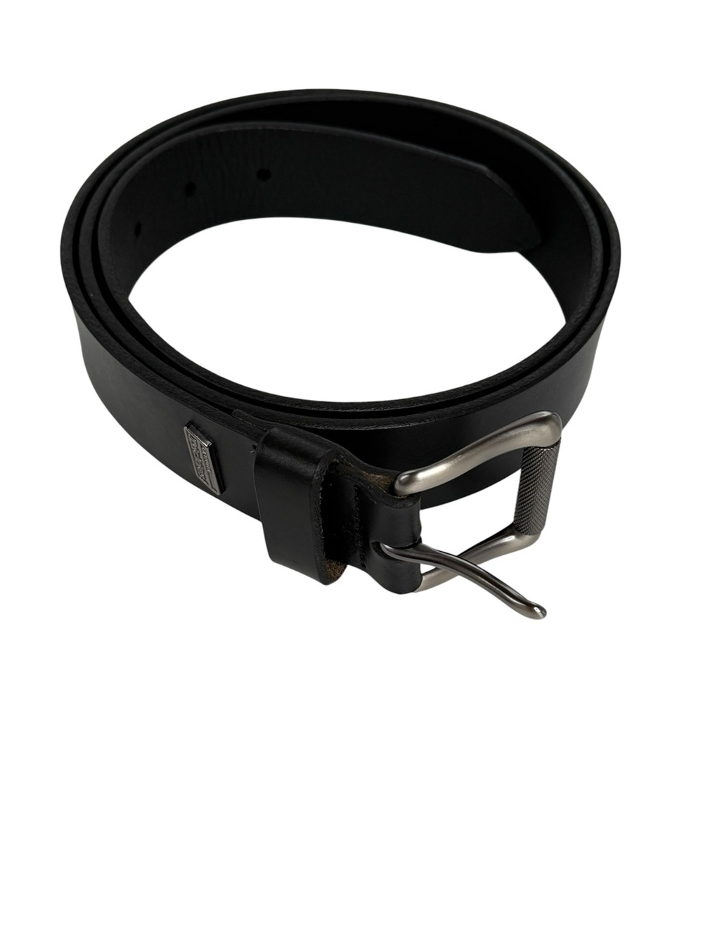 Dickies black leather belt buckle size 40